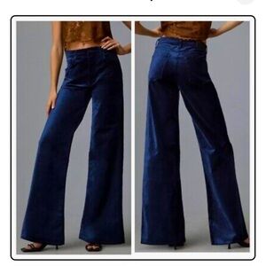 Citizens of Humanity Navy Velvet Paloma Trousers